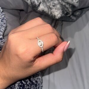 Swarovski evil eye ring